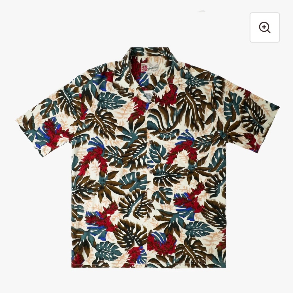 Hilo Hattie Men's Red Ginger Aloha Shirt